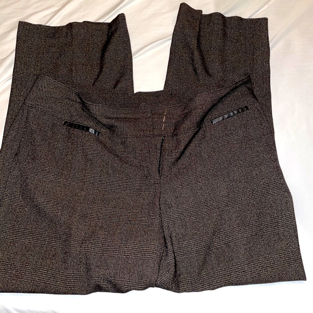 Lane Bryant brown slacks with pockets